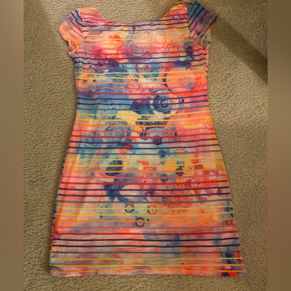 Desgiual Colorful Striped Dress - Picture 6 of 6